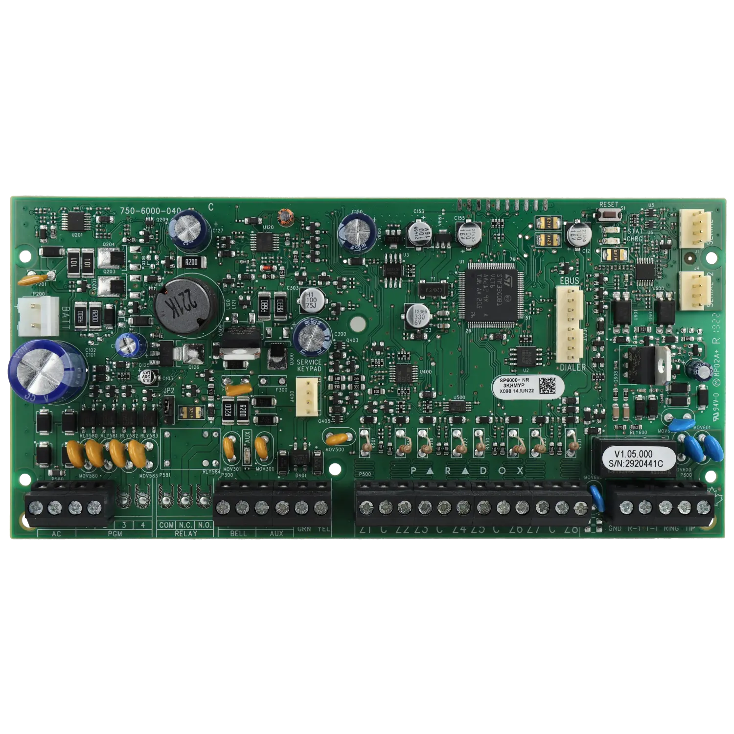 Central  com fio e 8 zonas em placa