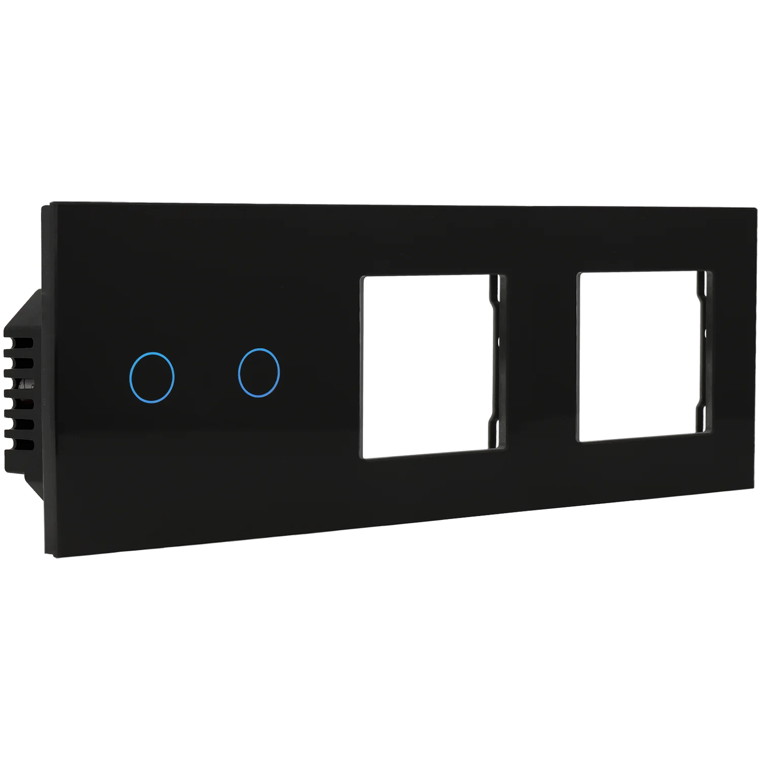 Set mit dreifachem panel und schalter