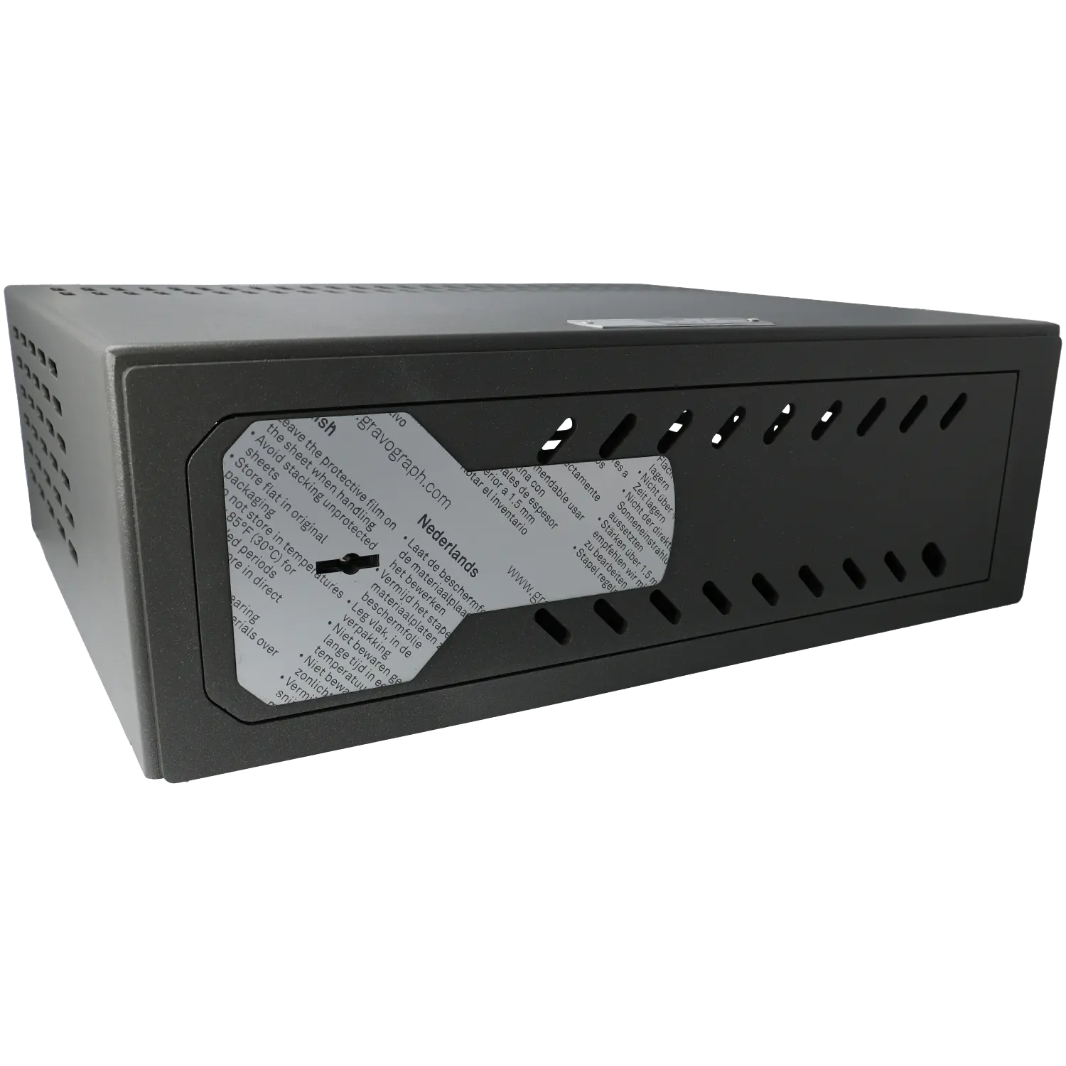 Gaveta com fechadura mecânica